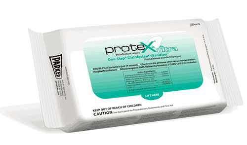 Parker Protex Ultra Disinfectant Wipes (48-40) 12packs/box